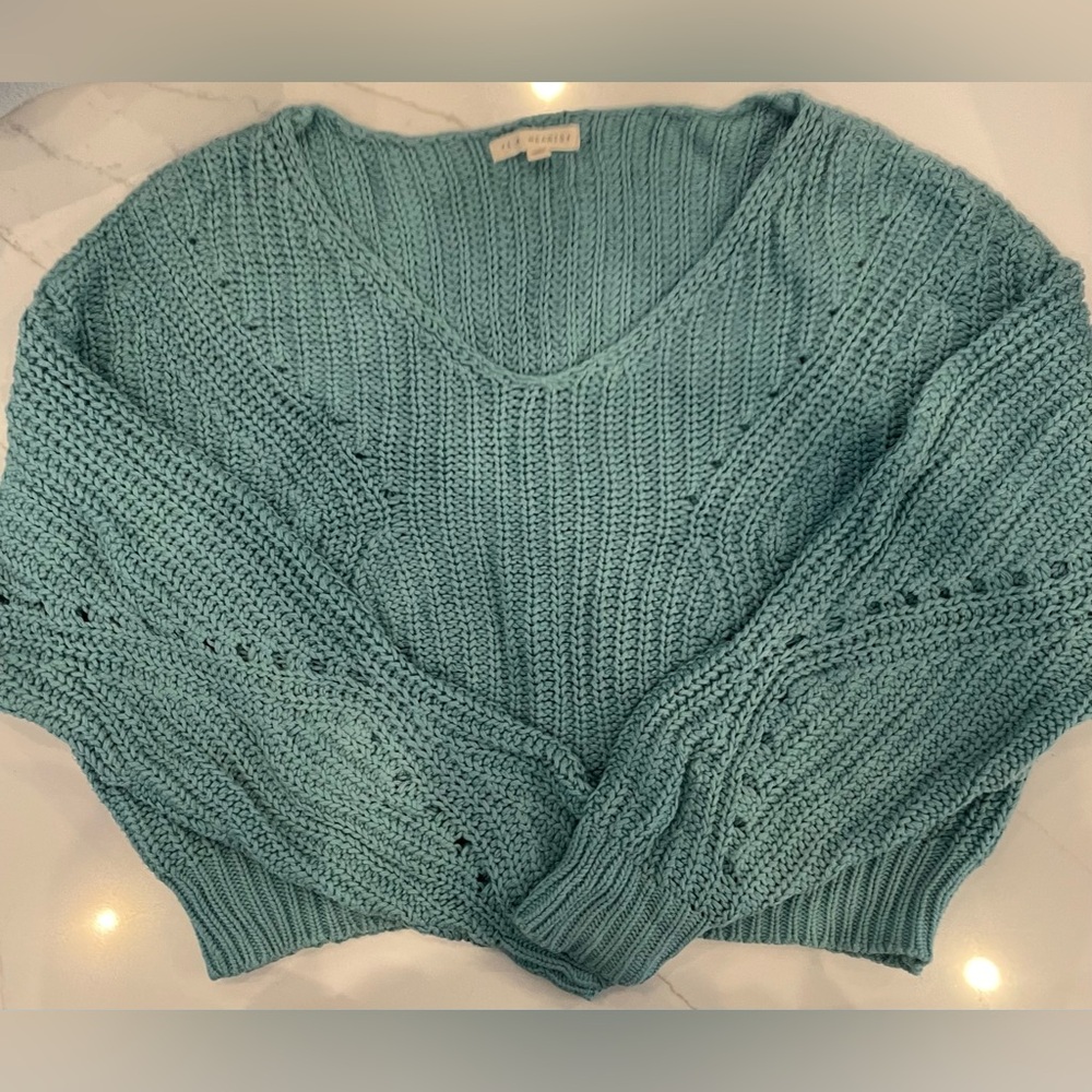 LA Hearts Woman's Green Sweater Size M
